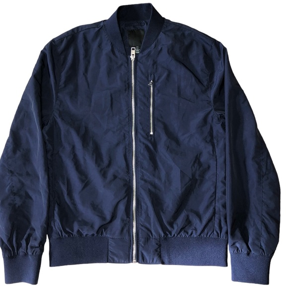 Men’s H&M Navy Blue Bomber Jacket - S - Picture 11 of 12